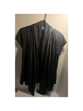 Women's Ever Blue Size Large Cardigan Gray